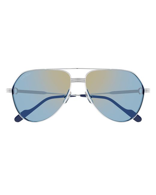Cartier Santos de CT0303S -003 - Silber Asian Fit in Metallic für Herren