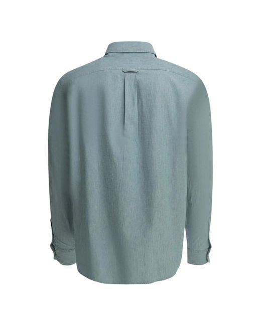 Maison Kitsuné Blue Profile Fox Regular Shirt