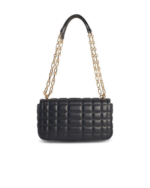 MICHAEL Michael Kors 'Quilt' Black Lear Crossbody Tasche