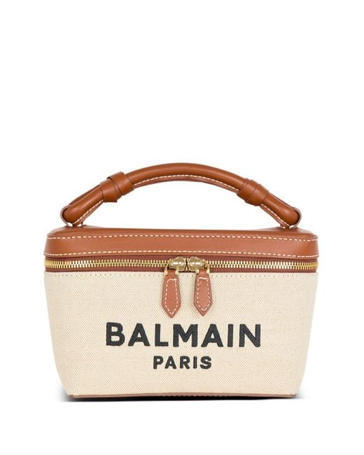 Caso de tocador de lona del ejército B Balmain de color Brown