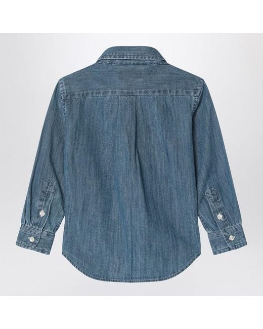 Polo Ralph Lauren Blue Denim Button Down Shirt for men