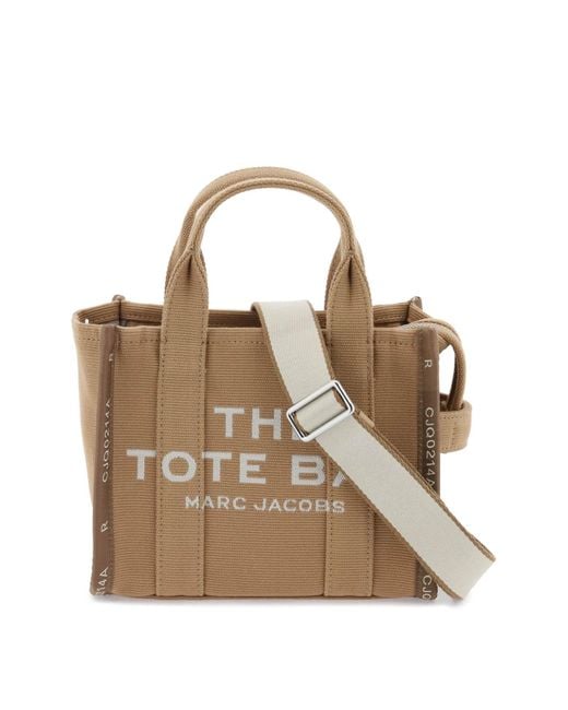 Marc Jacobs De Jacquard Small Tote Bag in het Metallic