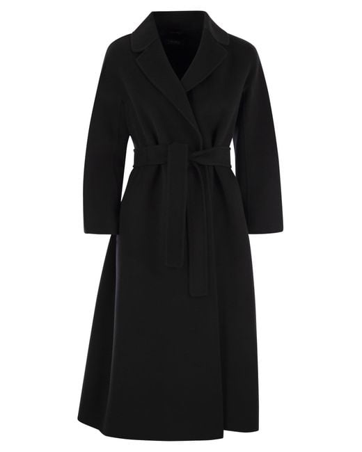 Max Mara Esturia Wollen Jas in het Black