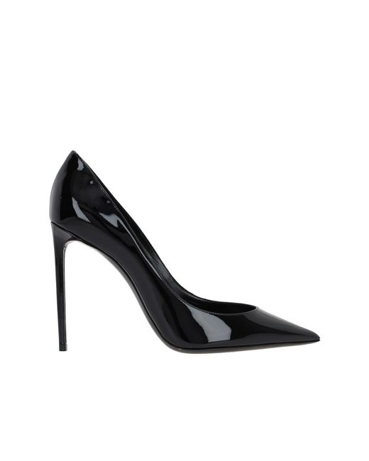 Saint Laurent Zoè Lederen Pumps in het Black