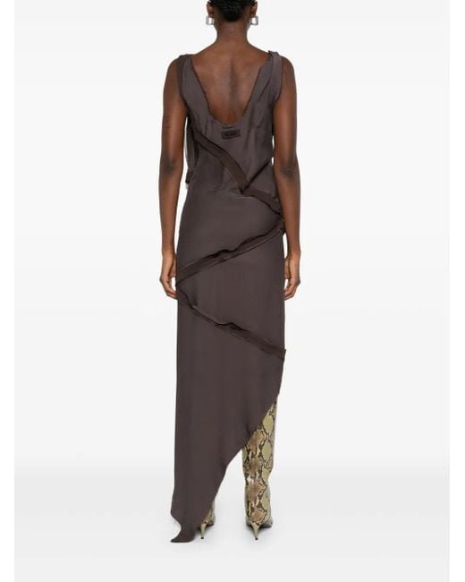 El vestido de Attico Midi con detalles retorcidos The Attico de color Brown