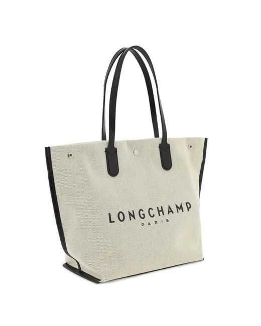 Bolsa de compras 'Roseau' Longchamp de color Natural