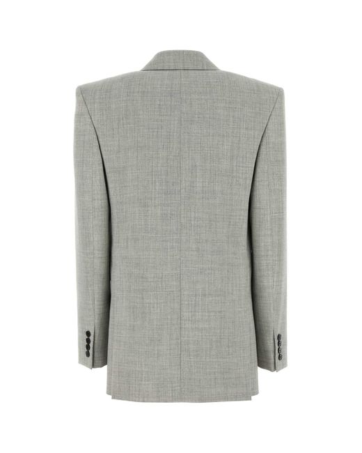 Saint Laurent Gray Wool Blazer