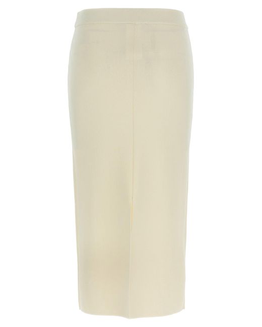 Max Mara White 'Losanna' Skirt