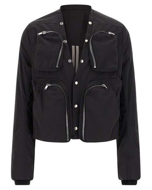 Rick Owens Black 'Cargo' Jacket for men