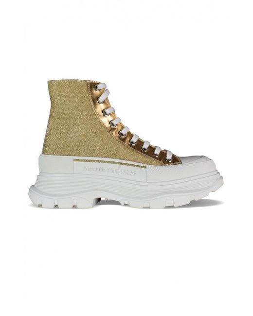 McQueen Metallic Sneakers Tread Slick