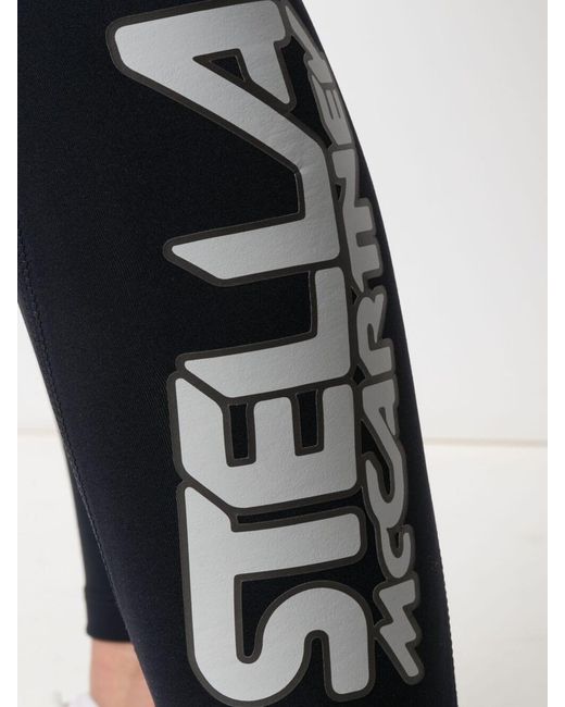 Stella McCartney Legging Met Logoprint in het Blue