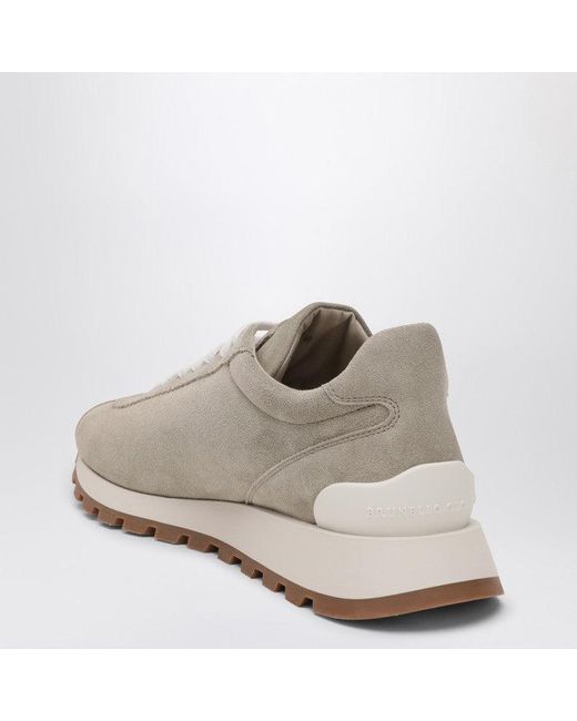 Brunello Cucinelli Gray Sage Sneakers
