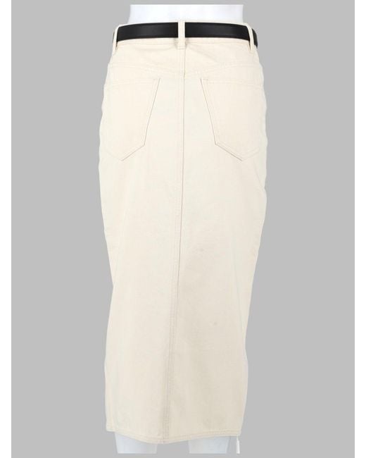 Self-Portrait Natural Mid-Length Skirt With Elegant Design