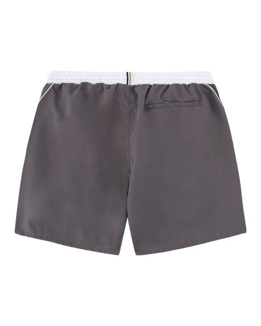 Boss Gray Swimsuit With Logo for men