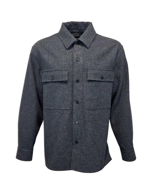 Jil Sander Blue Shirt Jacket for men