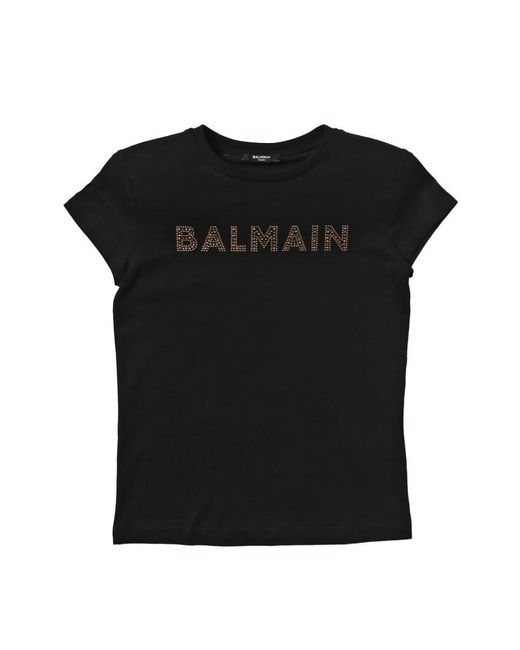 Balmain Black Mc Logo T Shirt