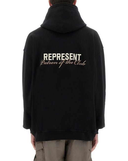 Represent Repräsentieren Sie "Patron des Clubs" Hoodie in Black für Herren