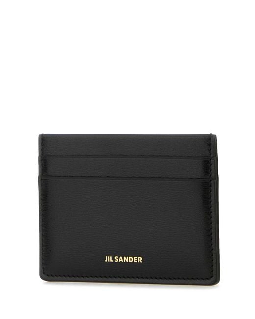 Jil Sander Natural Leather Card Holder