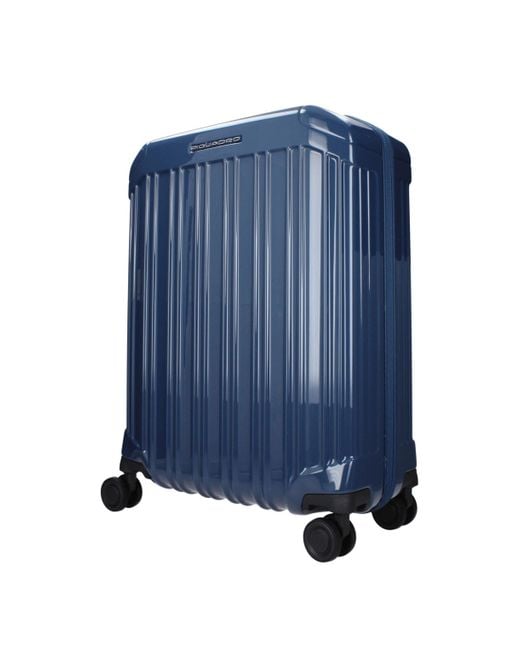 Piquadro Blue Trolley Cabin 31L Uomo Policarbonato Blu for men