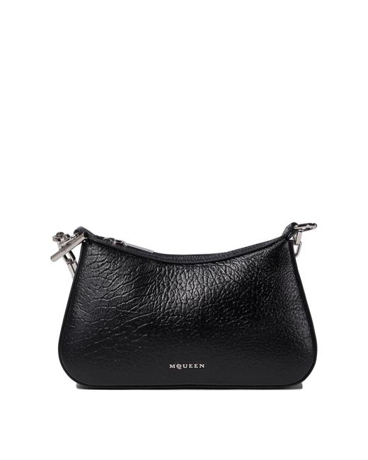 Alexander McQueen Black Mini-Tasche Mit Knebelverschluss