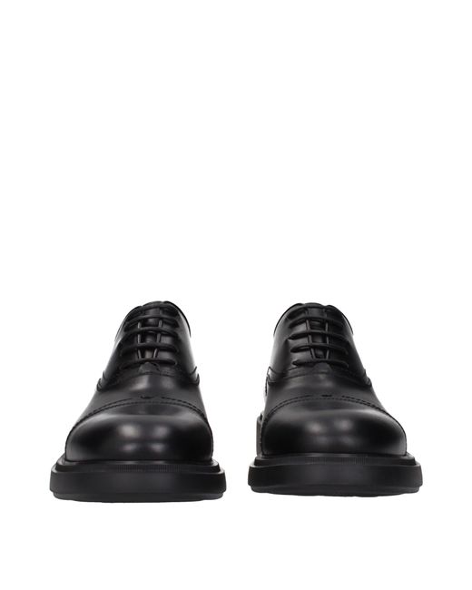 Ferragamo Black Derby Camden Leather