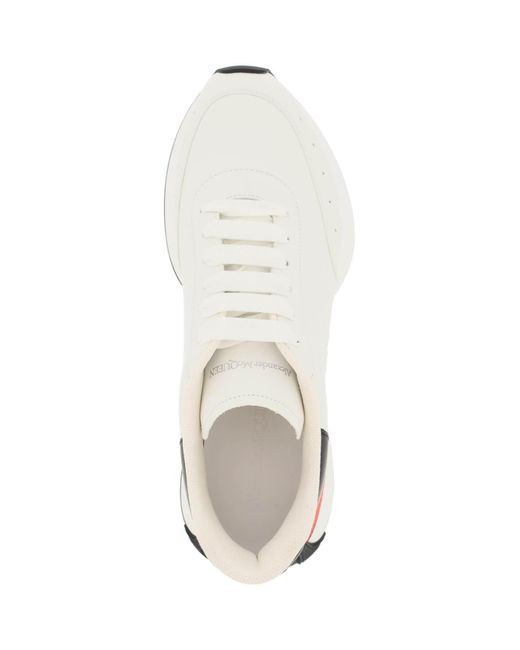 Alexander McQueen Sprint Runner Sneakers in het White voor heren