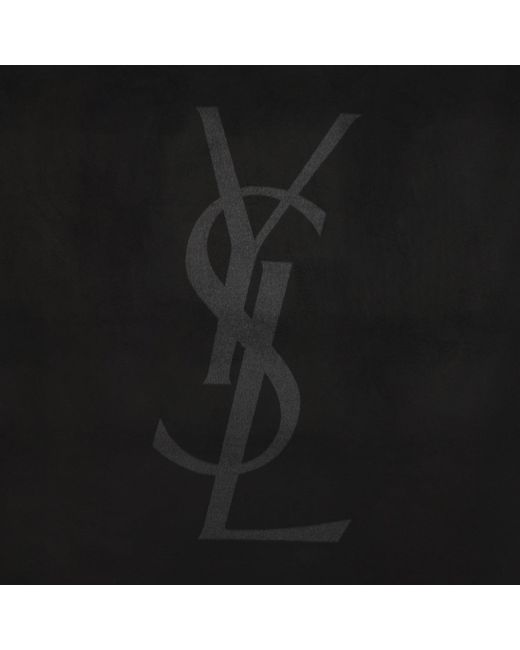 Saint Laurent Black Schwarzer Seidenschal