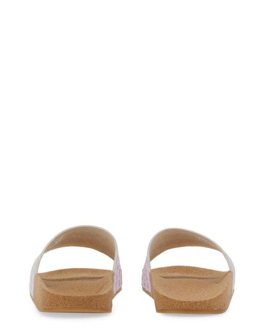 Adidas Originals White Slip On Slipper Adilette for men