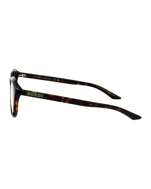 Gucci Black Round Optical Gg2083 O 002 for men