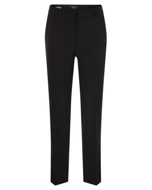Weekend by Maxmara Black Weekend Max Mara Canon Wool Cigarette Trousers