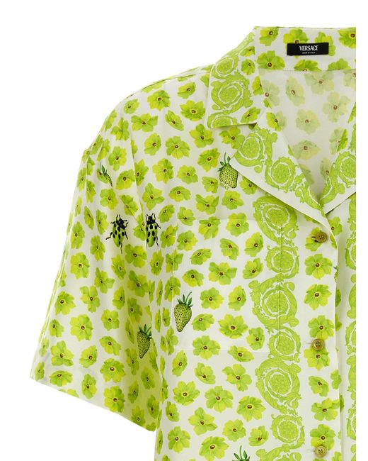 Chemise 'Strawberry Garden' Versace en coloris Yellow