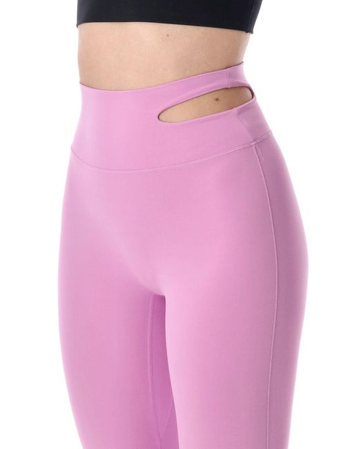 Nike Pink Cut-Out Zenvy Flared Leggings