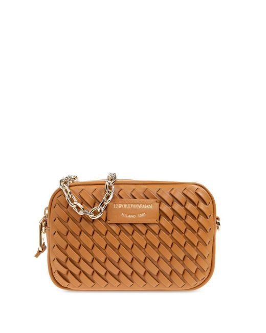 Eclat Jewels Brown LeaHter Kameratasche