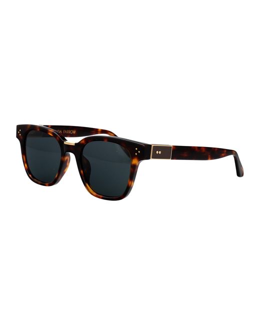 Linda Farrow Black Sunglasses