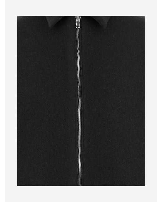 Bruno Manetti Wool Blend Jacket in het Black