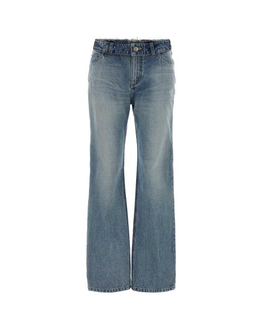 McQueen Blue Denim Trousers*3