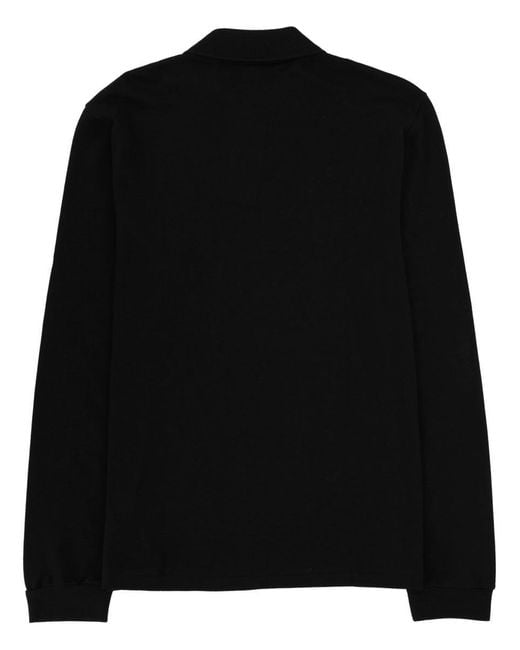 Lacoste Black Polo With Logo for men