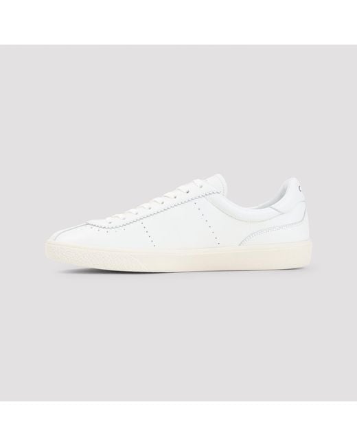 Céline White Low Lace-Up Sneakers