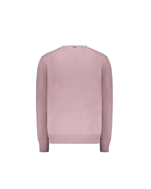 Herno Purple Cashmere Knitwear for men