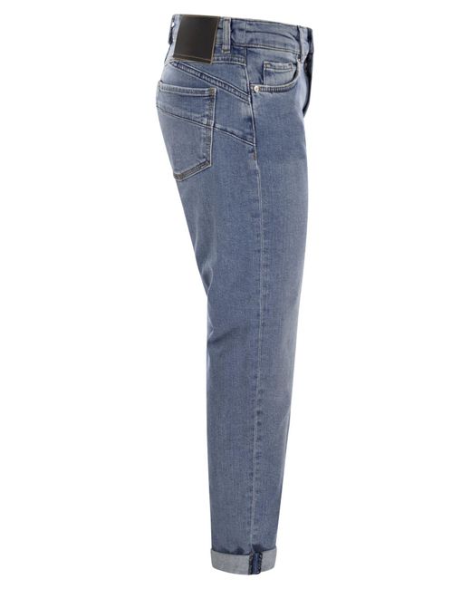 Sportmax Blue Navata Perfect Fit Denim mit Freundeslinie