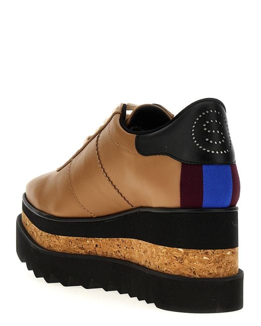 Stella McCartney Brown Sneak-Elyse' Wedges