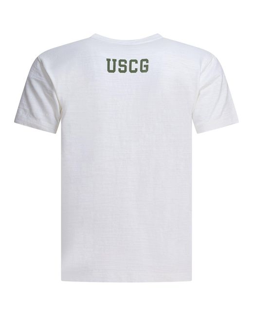 Buzz Rickson's White Coast Guard T-Shirts for men