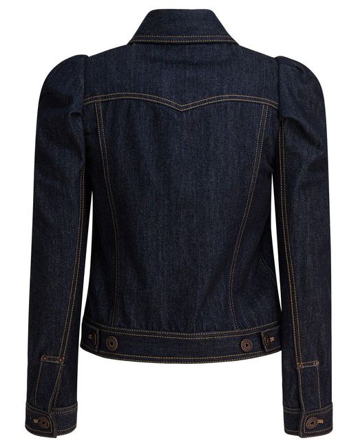 Alexander McQueen Blue Jackets & Coats