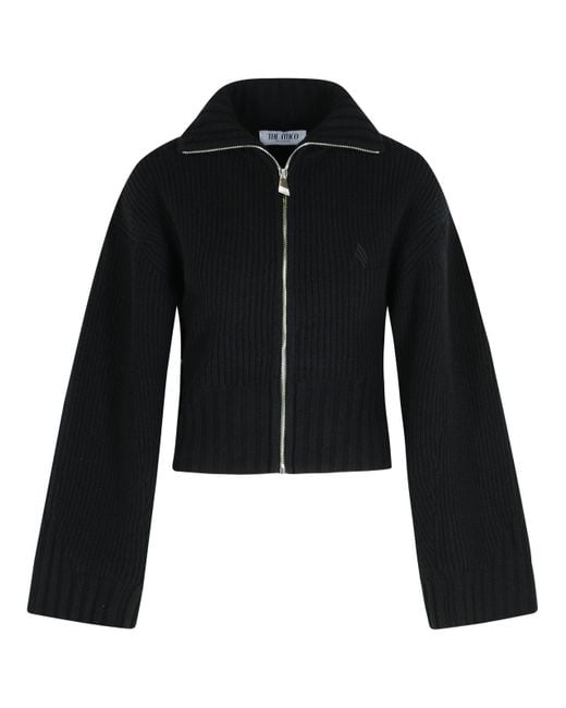 The Attico Black Wool And Cashmere Sweater