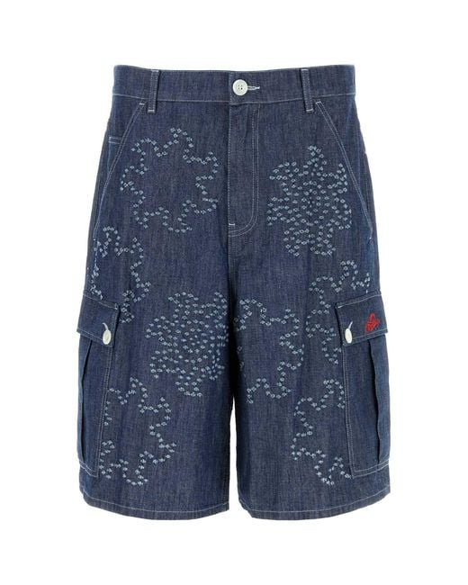 Marni Blue Denim Bermuda Shorts for men