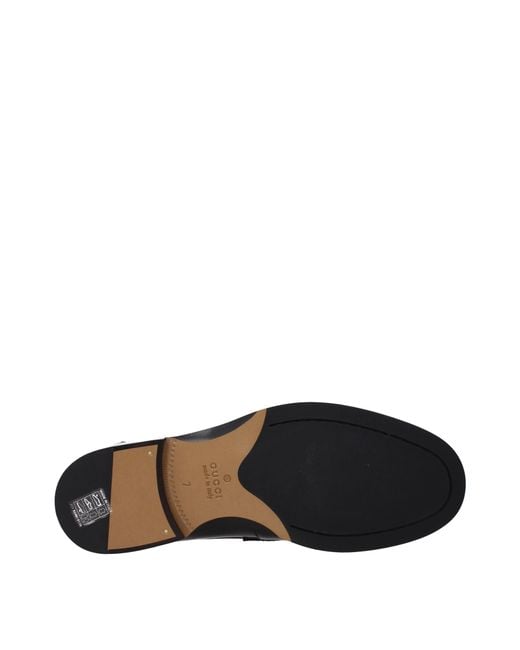 Gucci Black Loafers Leather