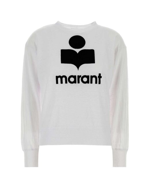 Isabel Marant White Graphic Print T-Shirt