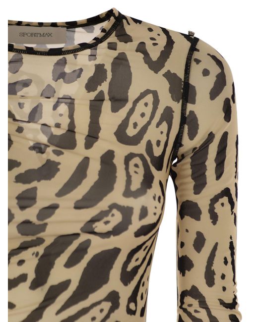 Camiseta de tul de bis Sportmax de color Brown