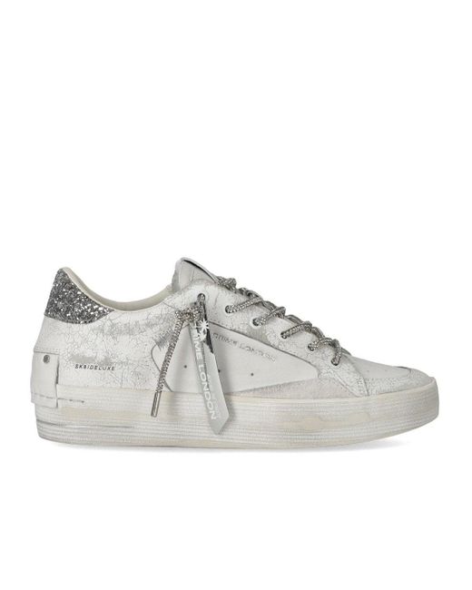 Crime London Gray Sk8 Deluxe Wedge Sneaker