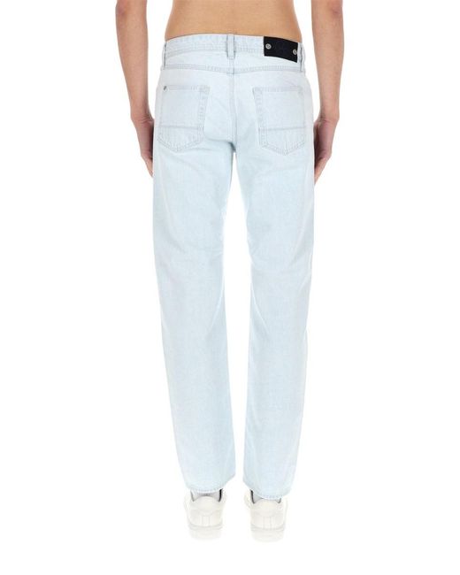 Stone Island White Cotton Slim-Fit Jeans for men